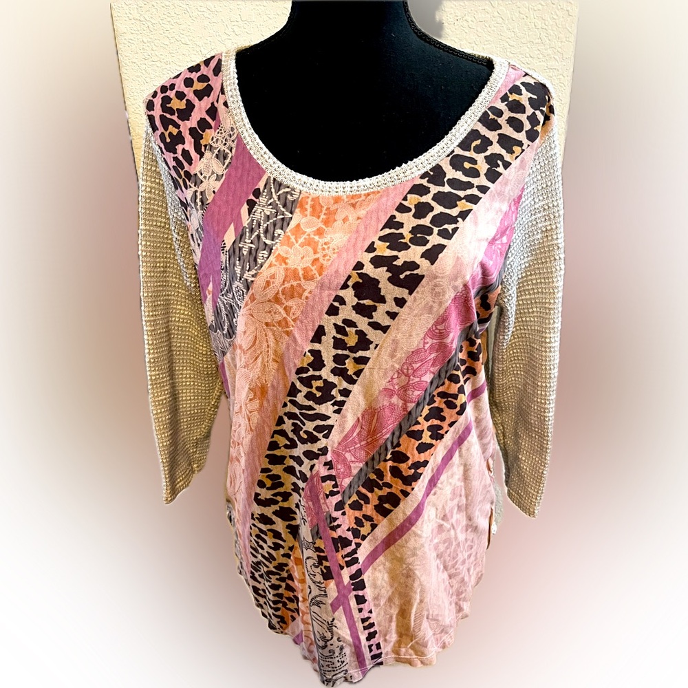 French Blue Ladies Top Medium